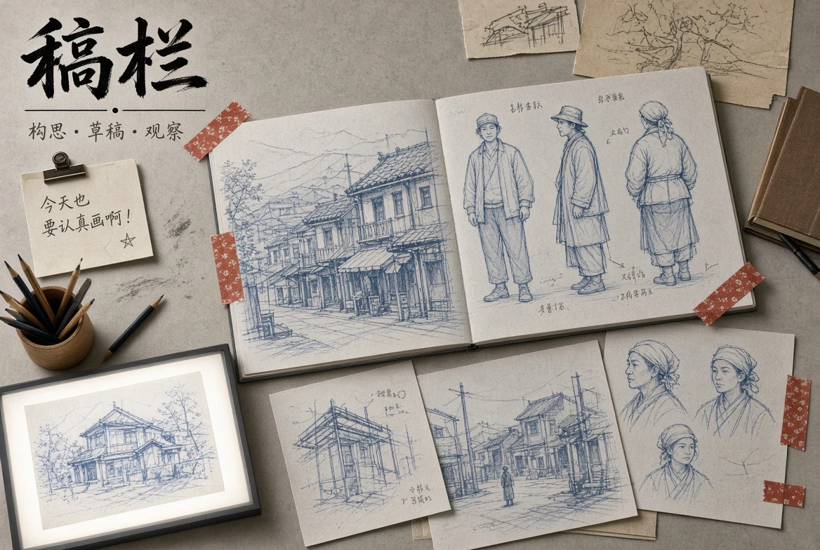 稿栏内容配图